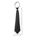 Black Unisex Ties Retro Narrow Neck Tie Slim Women Men Tie Korean Style Simple Trendy Tie