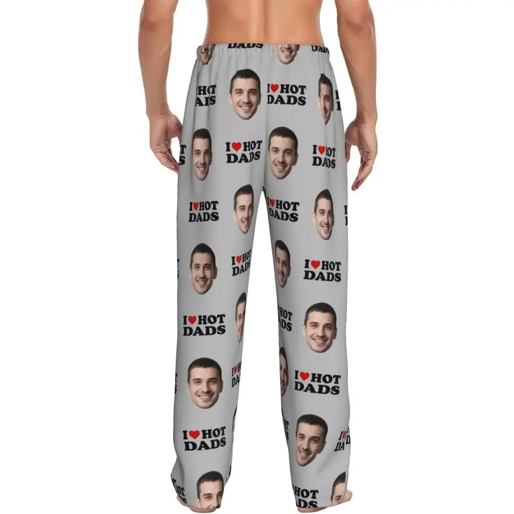 I Love Hot Moms Custom Pajama Pants
