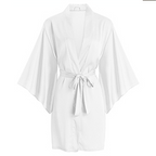 Salon Client Gown Robes Cape Hair Salon Hair Cutting Smock for Clients Kimono Style Black Hairdressing Cape Client Smock