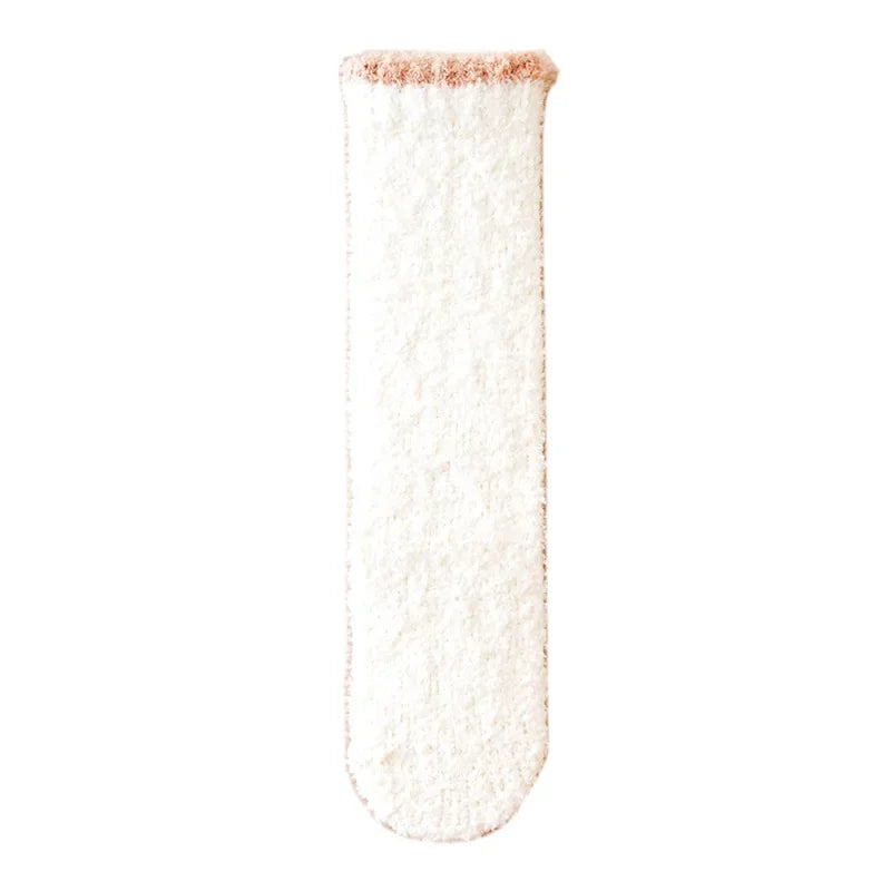 Kids Leg Warmers Baby Stockings Winter Fleece Floor Socks Coral Velvet Socks Leg Warmers Baby Knee Socks Baby Accessories