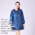 Hair Salon Work Clothes Pet Grooming Uniforms Long Sleeve Beauty Salon Smock Barber Shop Hairdresser Robe Anti Hair Gown Y1206
