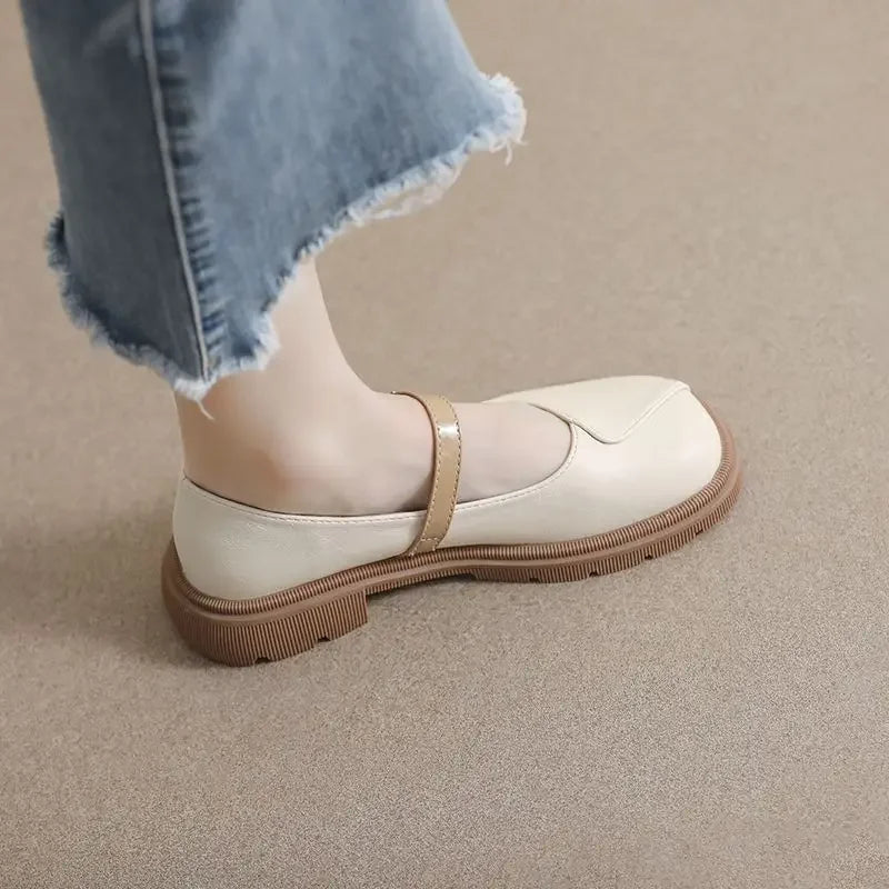 Shoes for Women Low Heel Elegant Round Toe Non Slip Woman Flats 2025 Trend On Popular Fashionable Offer Summer Vacation Shoe a