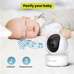 Babystar 5inch Video Baby Monitor with Remote Pan-Tilt-Zoom Camera and Audio.Two Way Talk VOX Mode Lullabies BabyPhone