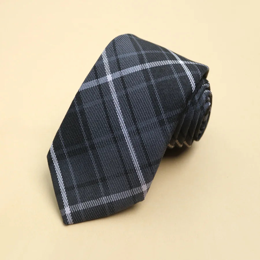 Cotton Plaid Ties For Men Women Casual Wine Red Stripe Necktie For Wedding Party Boys Girls SuitsTie Skinny  Necktie Gravatas