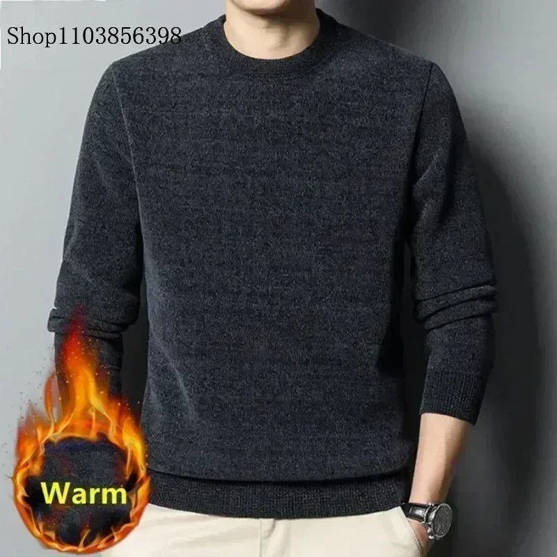Men's Sweater Thickened Knitted Pullover