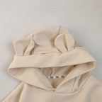 2024 Spring New Baby Boy Bear Hooded Sweatshirt Toddler Girls Cotton Clothes Embroidery Tops Kids Hoodies Outwear