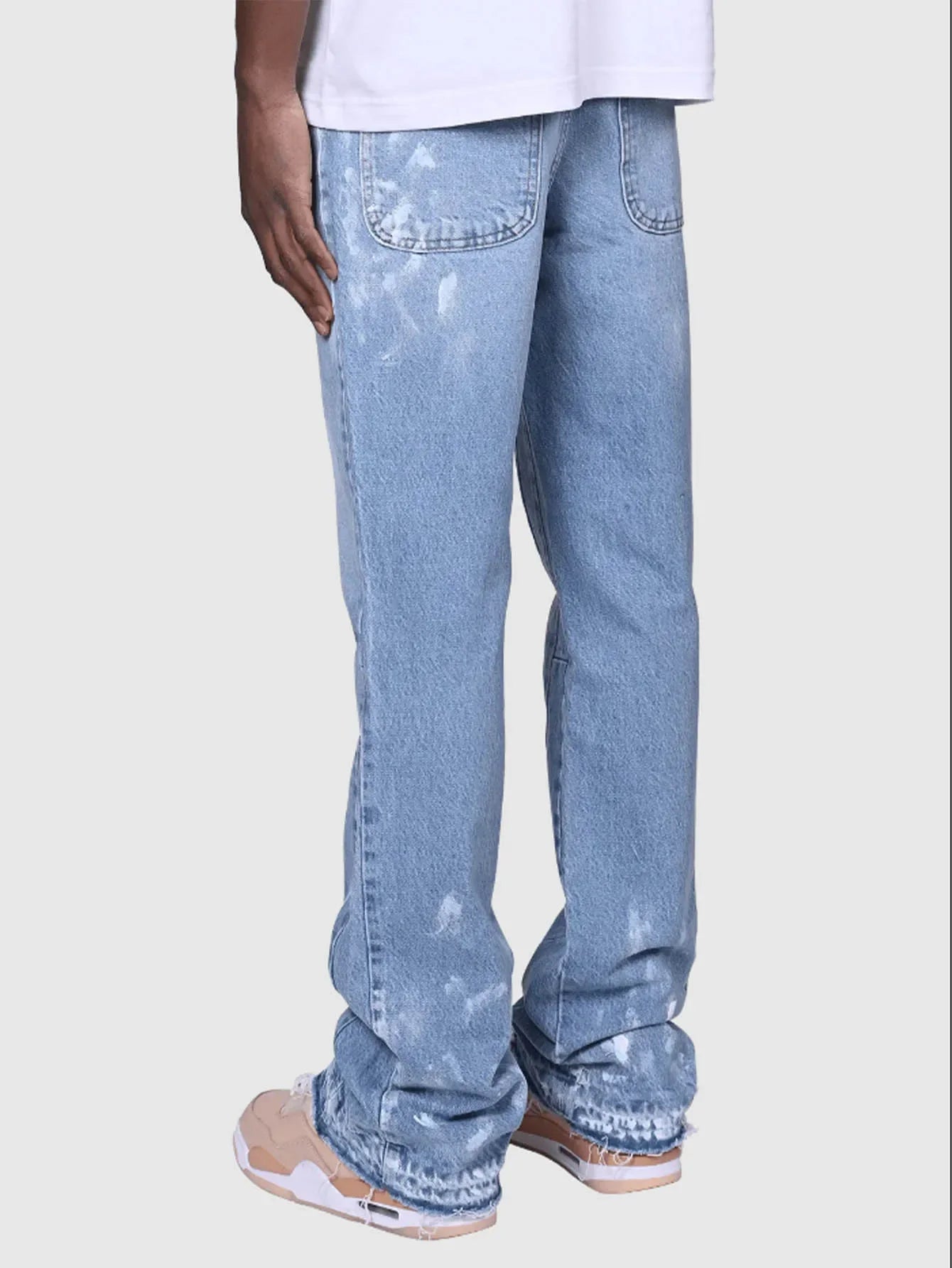 Jeans Men Denim Pant Vintage Straight Pants