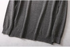 Men Sweater 85% Mulberry Silk 15% Cashmere Solid Colors Crew Neck everyday Long Sleeve Pullover Warm Top Shirt L XL XXL LY047