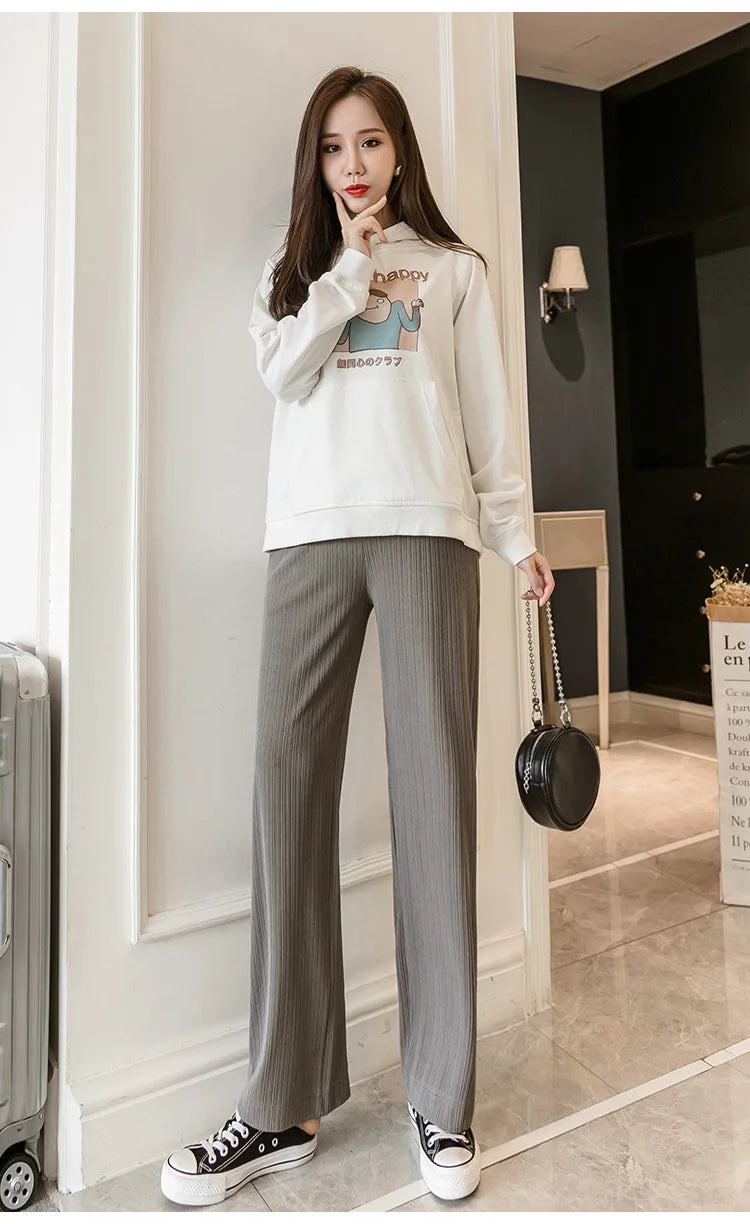 Maternity Clothings Thickened Belly Pants Clothes