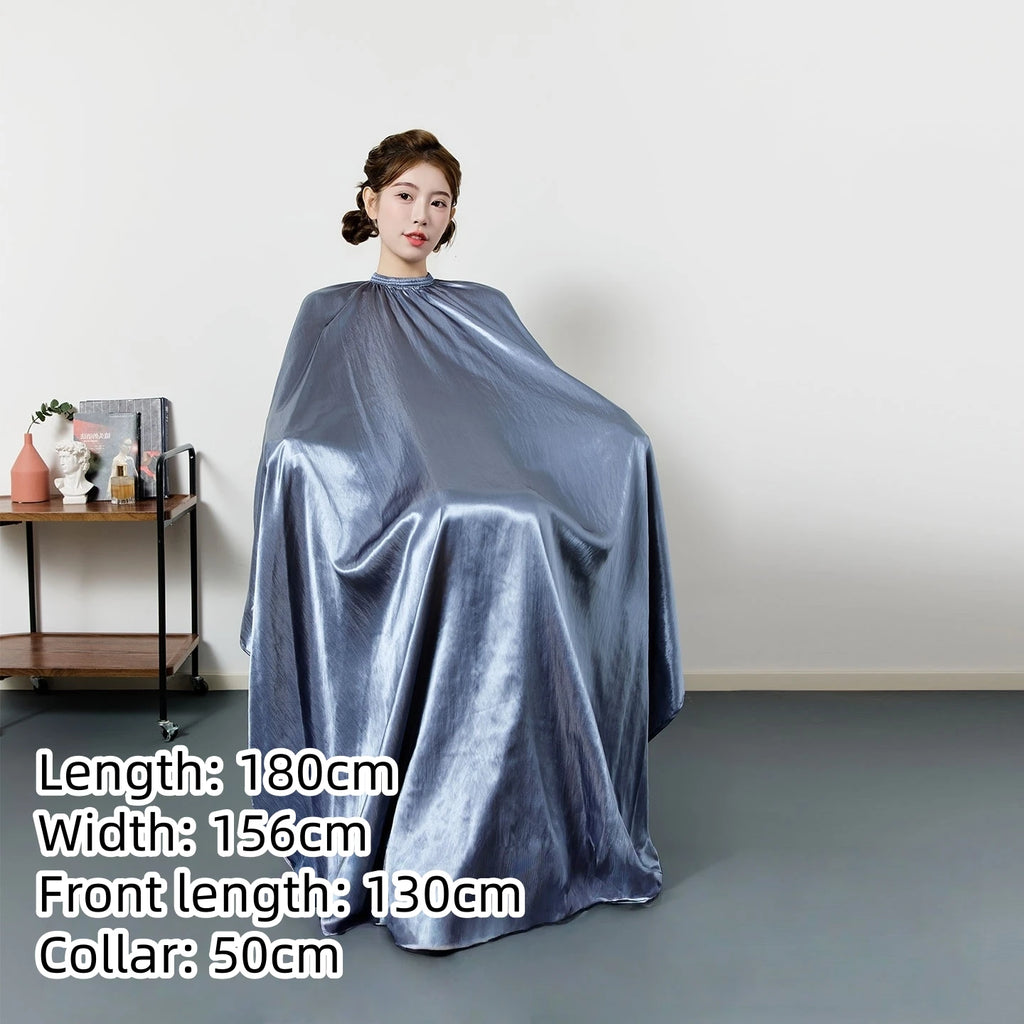 Large Size Hair Salon Hair Cutting Wrap Long Sleeve Hairdresser Robe Anti Hair Gown Barber Hairdressing Cloak Barbershop Apron