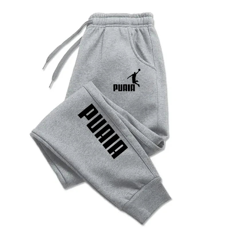 Men's Pant PUAIA Print s Autumn/Winter New Sport Jogging Trousers Fitness Loose Fit Clothing Solid Color Outfit Streetwear Pants