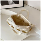 New High-capacity Mummy Bag Embroidered Bear Mother and Baby Handbag Baby Bottle Diaper Portable Baby Stroller Bag