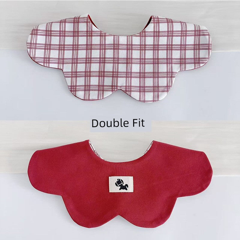 [2] Baby double-sided saliva towel ins K-style New arrival baby cotton bib Easiest for match double-sided saliva pocket bib