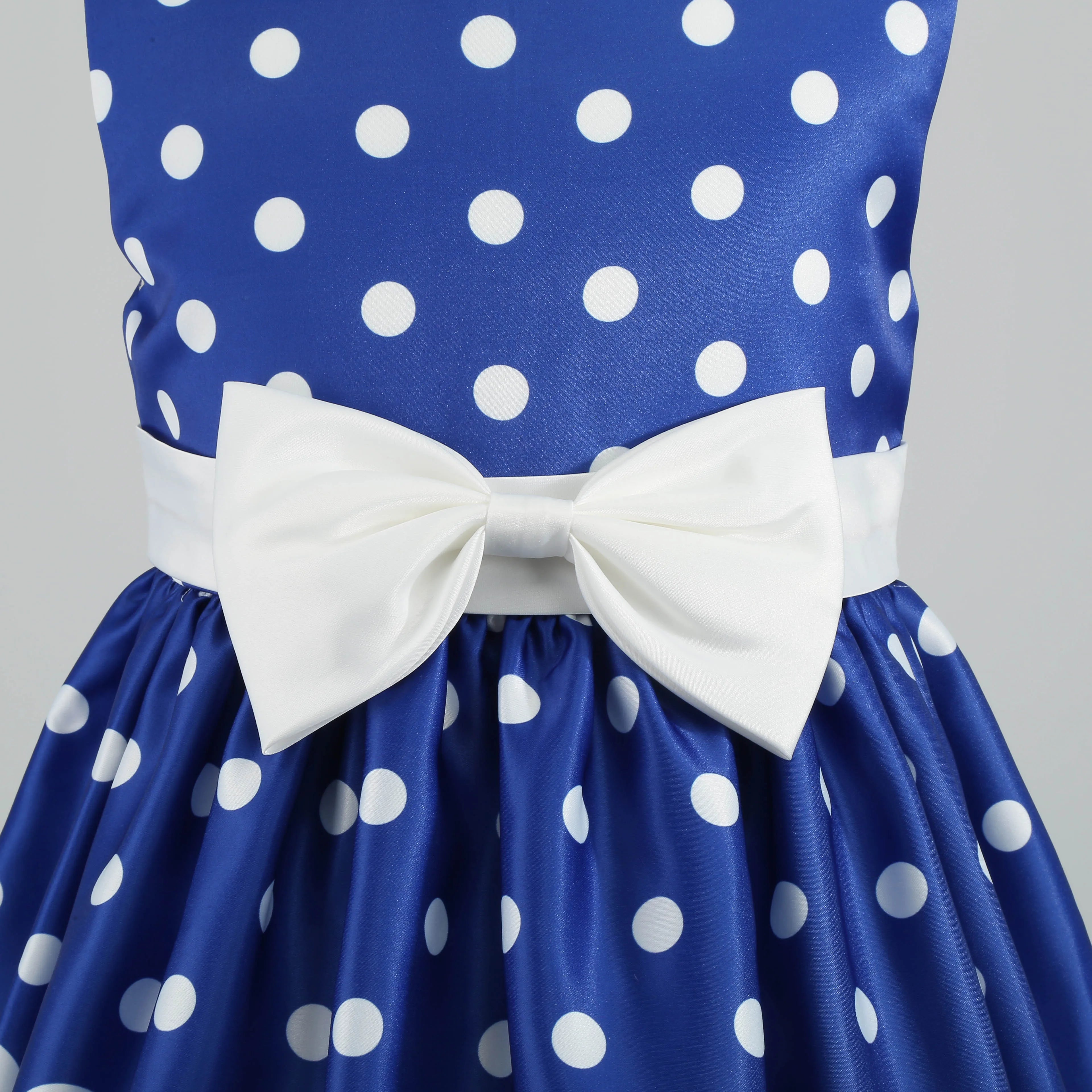Girls' clothing, girls' baby clothes, skirt with bow and polka dot pattern, imitation show, Halloween party, exquisite clothing