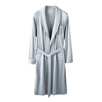 Men Robes Ultra Fine Modal Lounge Robe for Autumn and Winter Soft Silky Bath Robe for Men