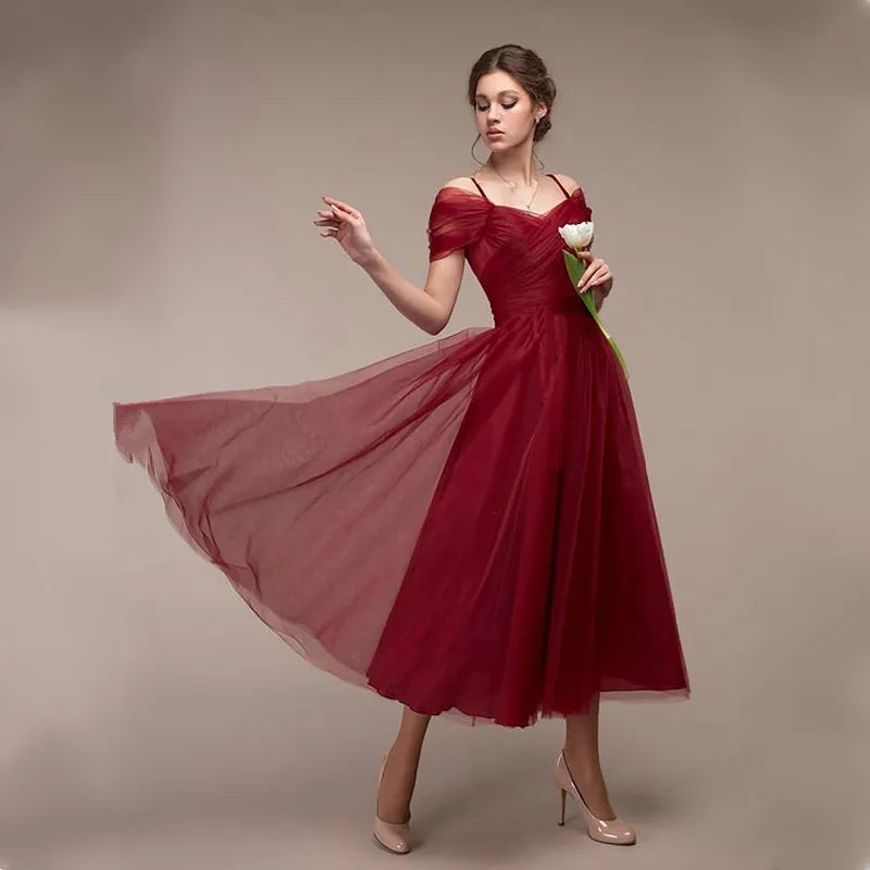 Fashion New Spring Summer Elegant Women V-Neck Backless Dress Lady Wedding Clothing A-Line MeshLong Skirt Girl Party Gift Dr1