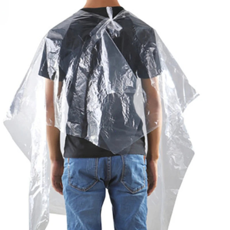 100pcs Waterproof Disposable Hair Salon Capes Washing Pads Shampoo Cape Hairdressing Shawl Barbershop Hair Salon Cape