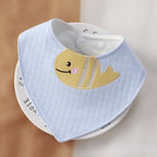 Cartoon Baby Bibs Soft Newborn Feeding Towel Cotton Cloths Baby Girls Boys Bandana Bib Newborn Saliva Towel Burp Cloths