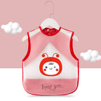 Cartoon Foldable Sleeveless Baby Bibs Waterproof Bib Feeding Baby Burp Cloths Girls Boys Saliva Towel Print Apron