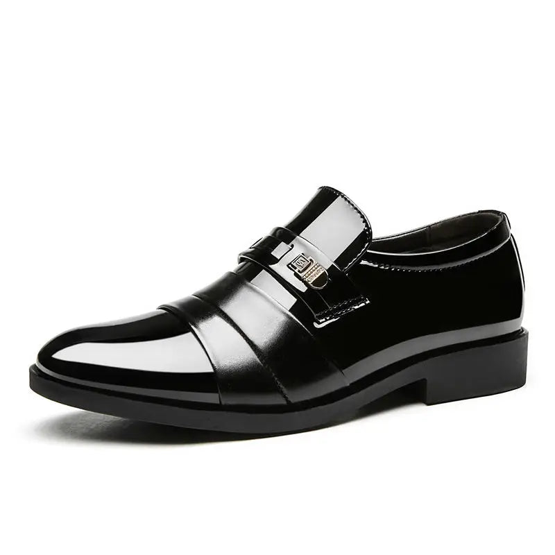 Men Casual Business Patent Leather Dress Shoes