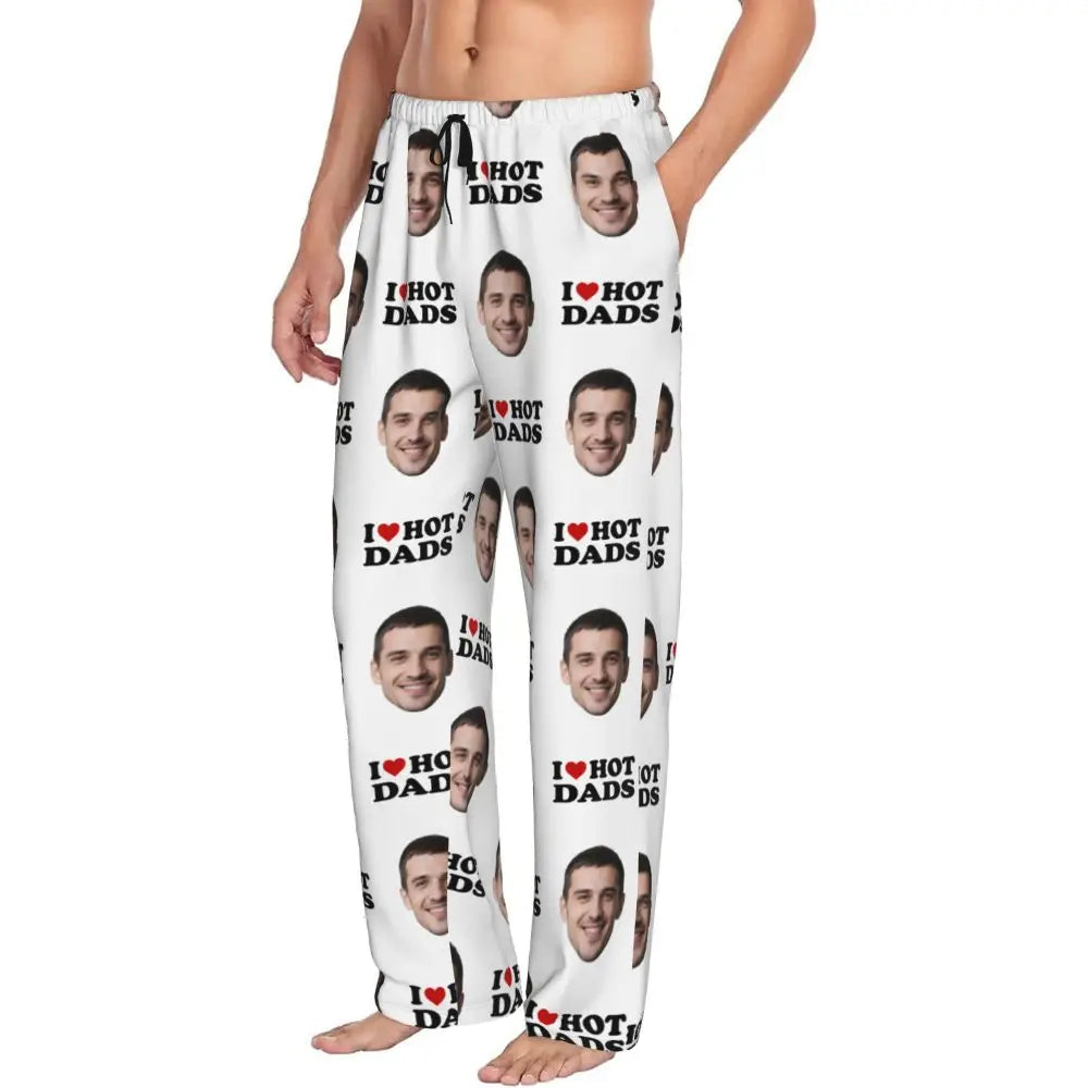 I Love Hot Moms Custom Pajama Pants