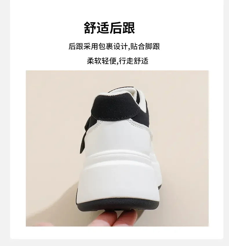 Shoes for Women Autumn Trend New Woman Flats Shoes Chunky Lace-up Soft-sole Casual Sneakers Female Vulcanized Shoe Walking Shoe