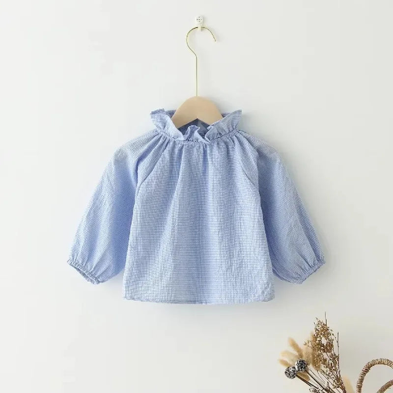 Spring Baby Girl Tshirt Cotton Floral Long Sleeve Infant Top Toddler Girl Clothing