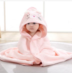 Baby Bath Towels Cartoon Animal Soft Newborn Hooded Towel Blanket Toddler Bathrobe Warm Sleeping Swaddle Wrap for Boys Girls
