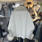 Fox Fur Denim Jacket for Women Fleece-Lined and Thickened Winter 2025 New Korean Style Loose Fit Batwing Sleeve Cotton Coat