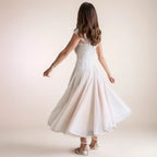 Elegant French Ruched High Waist Sleeveless Long Formal Evening Dress