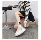Shoes for Women Autumn Trend New Woman Flats Shoes Chunky Lace-up Soft-sole Casual Sneakers Female Vulcanized Shoe Walking Shoe