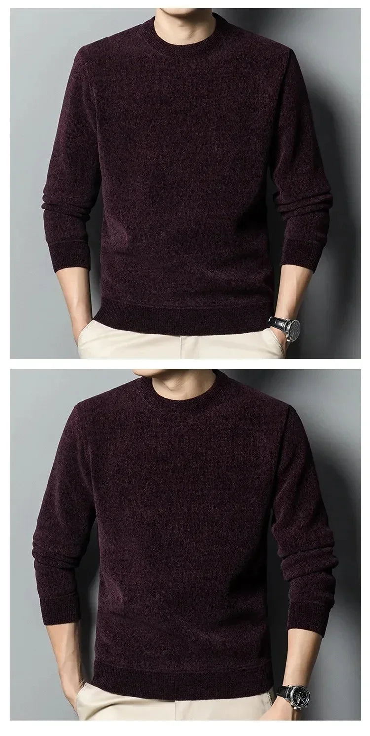 Men's Sweater Thickened Knitted Pullover