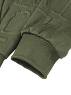 Mens Letter Jacquard Jacket Simple Stylish Autumn Sportwear Warm Casual Multiple Pockets Outwear Zip Up Hooded Coats for Men