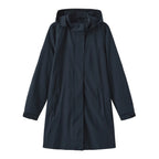 Spring Autumn Women's Solid Color Long Sleeve Lightweight Trench Coat with Detachable Hood Water-Repellent Windbreaker