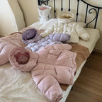 Children's Jacket Girl Thickened Cotton Padded Hooded Puffer Coat 4-8Y Boys Girls Warm Winter Clothes for Kids Shiny Outerwear