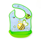 Baby Bib Waterproof Cartoon Newborn Feeding Soft Edible Aprons Baby Adjustable Burp Scarf