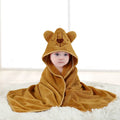 Newborn Baby Bath Towel Cartoon Baby Swaddle Kids Bathrobe Fleece Blanket Warm Sleeping Swaddle Wrap for New Born Boys Girls