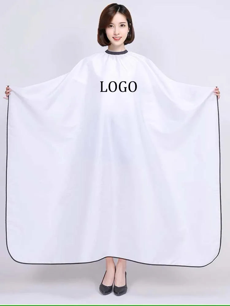 Custom Logo Water Repellent Adjustable Metal Button Hair Salon Work Hair Salon Hair Dressing Capes
