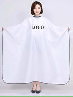 Custom Logo Water Repellent Adjustable Metal Button Hair Salon Work Hair Salon Hair Dressing Capes