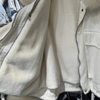 Fox Fur Denim Jacket for Women Fleece-Lined and Thickened Winter 2025 New Korean Style Loose Fit Batwing Sleeve Cotton Coat