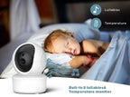 5 Inch Large Screen 360 Degree Bobbing Head 5 Inch Baby Monitor