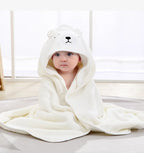 Newborn Baby Bath Towel Cartoon Baby Swaddle Kids Bathrobe Fleece Blanket Warm Sleeping Swaddle Wrap for New Born Boys Girls