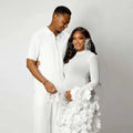Fancy Blossom Maternity Dress Photoshoot Stretch Hand Flowers Chic Baby Shower Dresses for Pregnant Woman 임산부 원피스 Custom