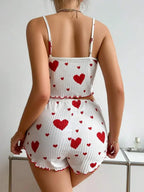 Women's Pajamas Set Sleepwear 2 PCS Short Tank Tops And Short