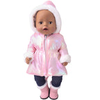 43 cm Doll Clothes Down Jackets Warm Coat for American Girl Doll Accessories Fashion New Baby Born Down Jackets Suit 18inch Doll