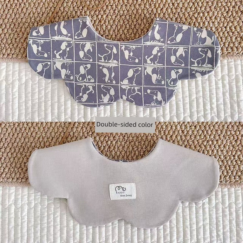 [2] Baby double-sided saliva towel ins K-style New arrival baby cotton bib Easiest for match double-sided saliva pocket bib