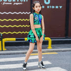 Children's Jazz Performance Costume Sequins Girls' Modern Dance Cheerleading Kindergarten Performance Costume Girls' Dance Skirt
