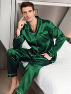 Men Pajamas Set Winter Sleepwear
