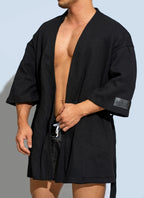 Men's Bathrobe Fashion Basic Modal Comfortable 100% Cotton Pajama Male Casual Home Bath Robes