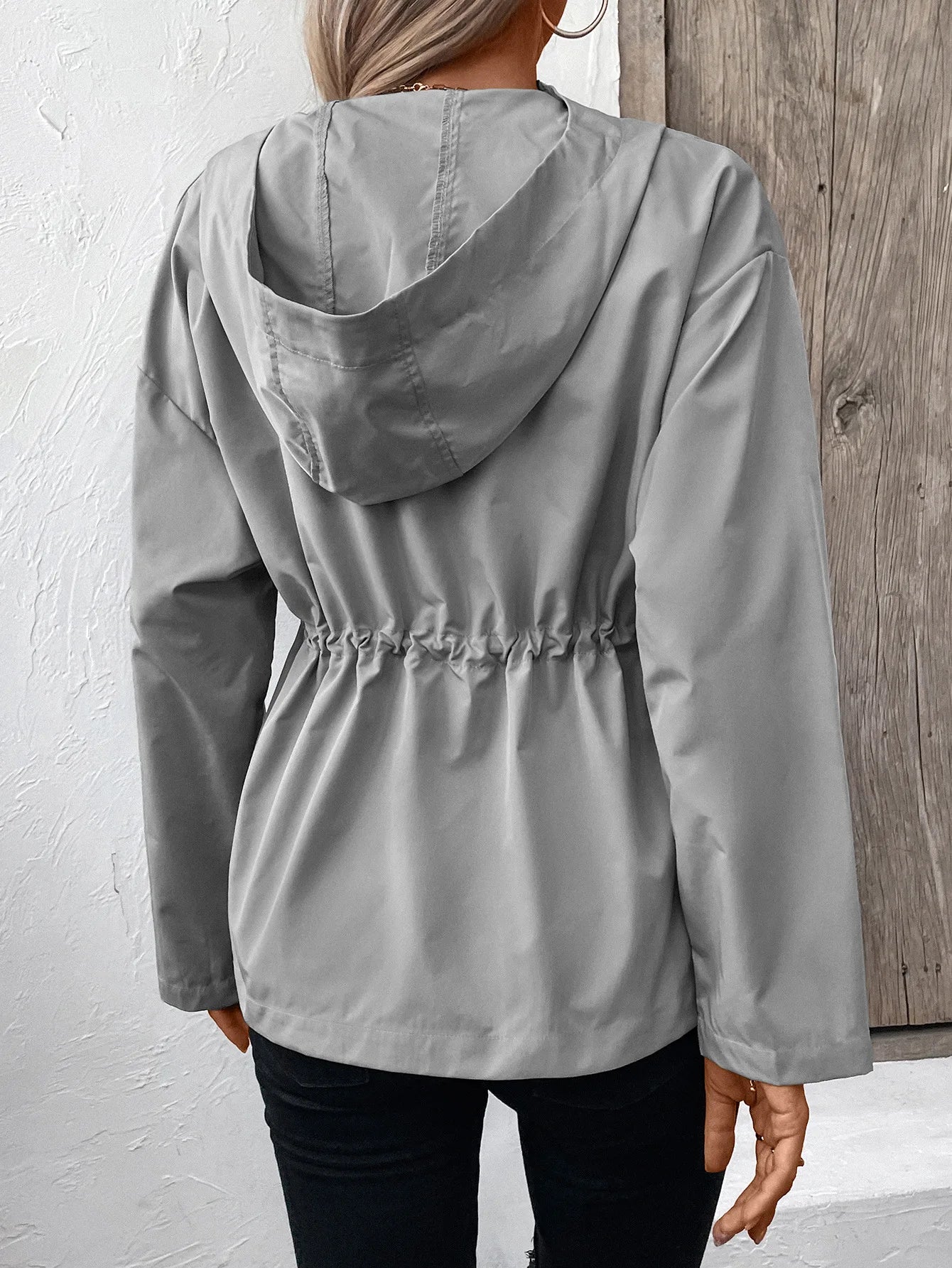 European and American Style Hooded Raincoat Outdoor Sports Hiking Waterproof Coat Outerwear Top